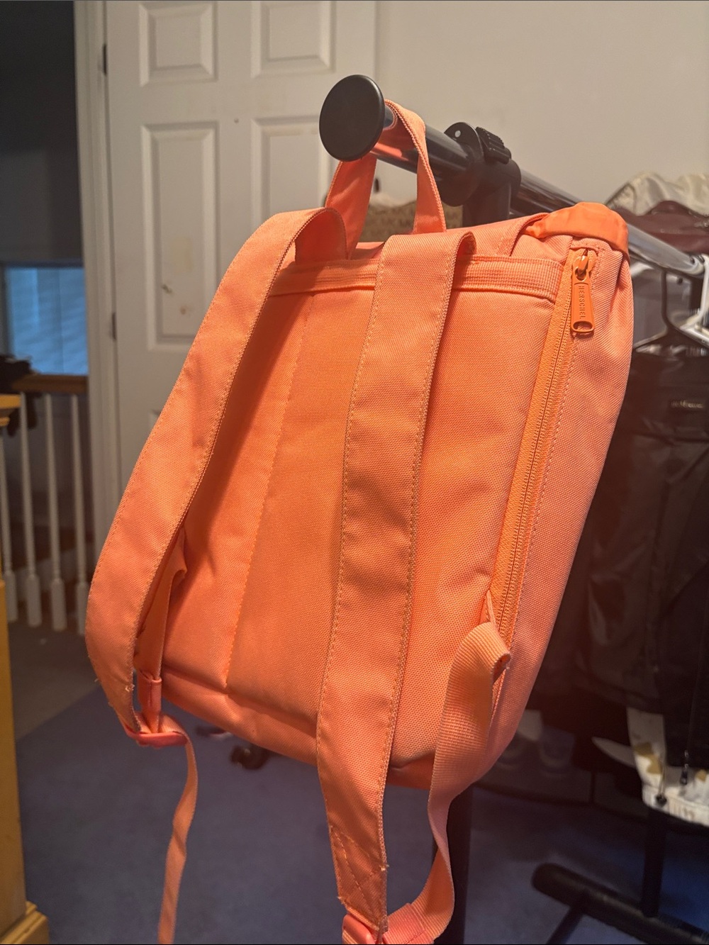 Herschel Supply Company Orange Canvas Flap Backpack - Picture 3 of 9